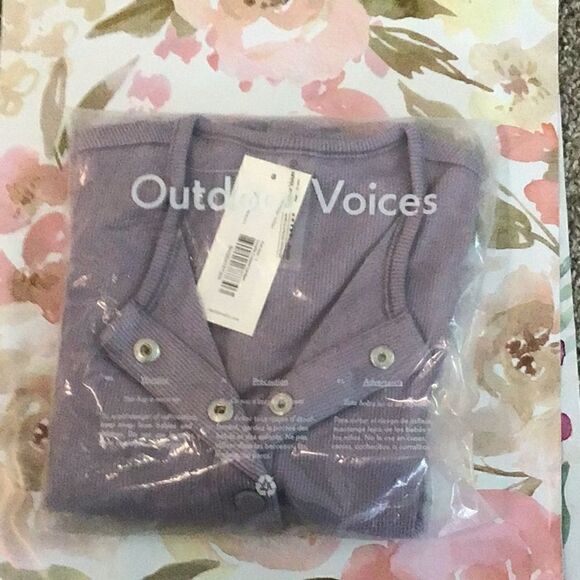 Outdoor Voices CozyRib Cropped Cardigan NWT - Picture 6 of 6